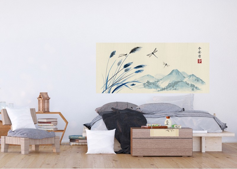 V japonském stylu, AG Design, fototapeta ekologická vliesová do obývacího pokoje, ložnice, jídelny, kuchyně, lepidlo součástí balení, 202x90