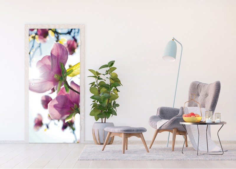 Magnolie, AG Design, fototapeta ekologická vliesová do obývacího pokoje, ložnice, jídelny, kuchyně, lepidlo součástí balení, 90x202