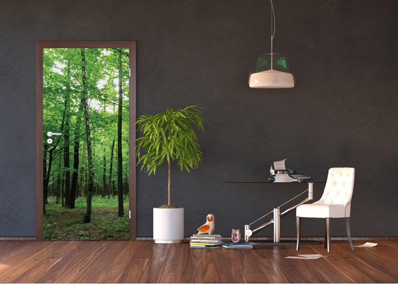 Les, AG Design, fototapeta ekologická vliesová do obývacího pokoje, ložnice, jídelny, kuchyně, lepidlo součástí balení, 90x202
