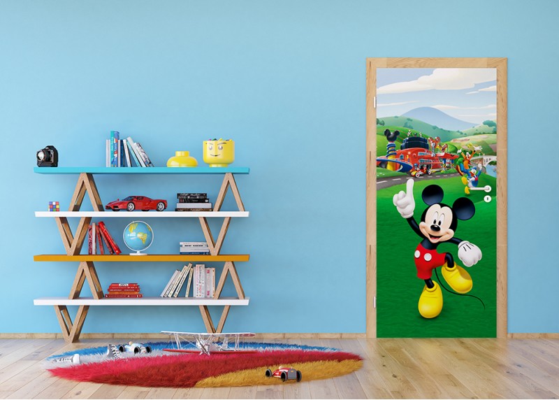 Mickey Mouse má nápad, Disney, AG Design, fototapeta do dětského pokoje, lepidlo součástí balení, 90x202