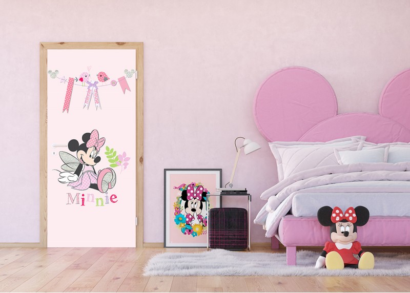 Minnie Mouse, Disney, AG Design, fototapeta do dětského pokoje, lepidlo součástí balení, 90x202