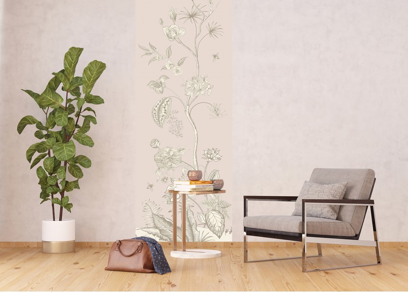 Pastelové květy, AG Design, fototapeta ekologická vliesová do obývacího pokoje, ložnice, jídelny, kuchyně, lepidlo součástí balení, 90x270