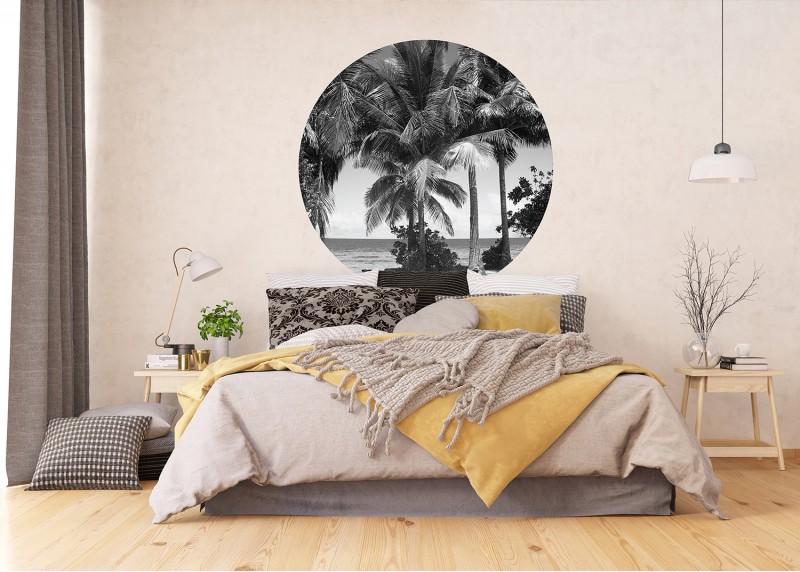 Kokosové palmy, AG Design, fototapeta ekologická vliesová do obývacího pokoje, ložnice, jídelny, kuchyně, 140x140