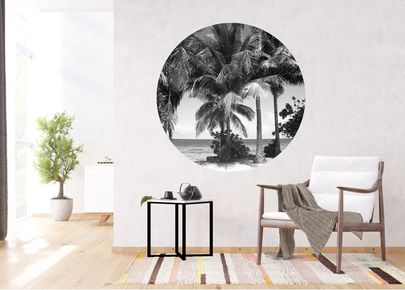 Kokosové palmy, AG Design, fototapeta ekologická vliesová do obývacího pokoje, ložnice, jídelny, kuchyně, 140x140
