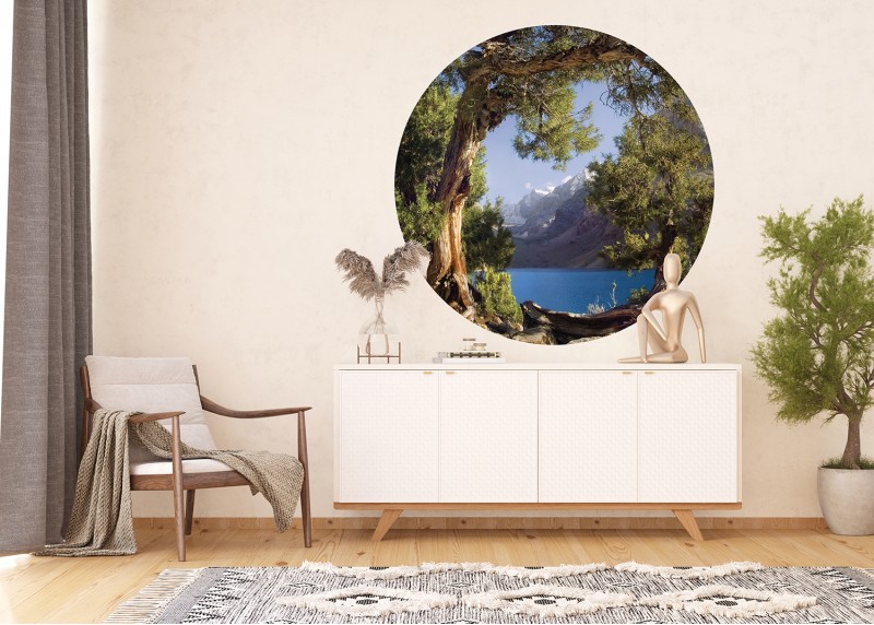 Horské jezero, AG Design, fototapeta ekologická vliesová do obývacího pokoje, ložnice, jídelny, kuchyně, 140x140