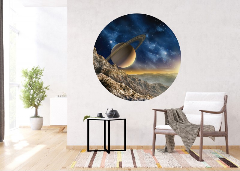 Velkolepý Saturn, AG Design, fototapeta ekologická vliesová do obývacího pokoje, ložnice, jídelny, kuchyně, 140x140