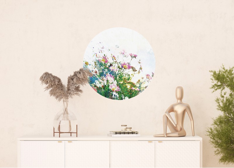 Divoké květiny, AG Design, fototapeta ekologická vliesová do obývacího pokoje, ložnice, jídelny, kuchyně, 70x70