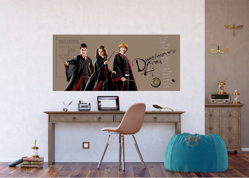 Harry Potter kouzelné trio , AG Design, fototapeta do dětského pokoje, lepidlo součástí balení, 170x75