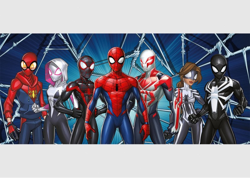 Spider-man: Paralelní světy, Marvel, AG Design, fototapeta do dětského pokoje, lepidlo součástí balení, 202x90