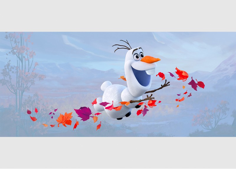 Létající Olaf, Ledové království, Disney, AG Design, fototapeta do dětského pokoje, lepidlo součástí balení, 202x90