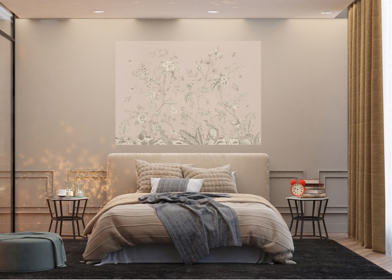 Pastelové květy , AG Design, fototapeta ekologická vliesová do obývacího pokoje, ložnice, jídelny, kuchyně, lepidlo součástí balení, 155x110