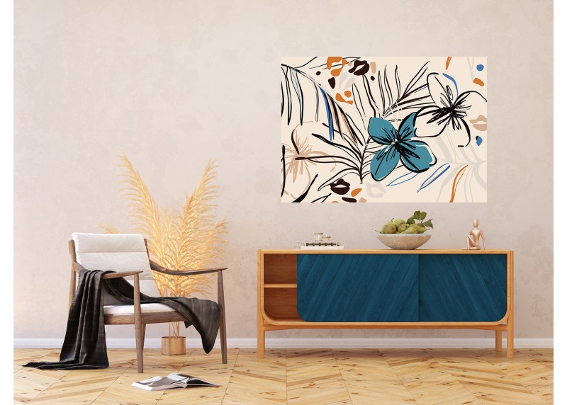 Květinova abstrakce , AG Design, fototapeta ekologická vliesová do obývacího pokoje, ložnice, jídelny, kuchyně, lepidlo součástí balení, 155x110