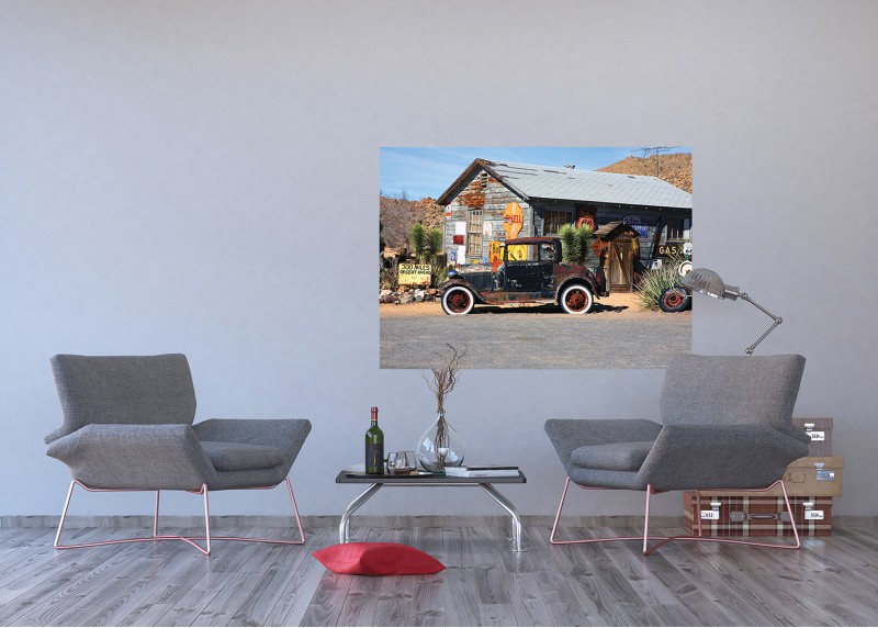 Staré auto, AG Design, fototapeta ekologická vliesová do obývacího pokoje, ložnice, jídelny, kuchyně, lepidlo součástí balení, 155x110