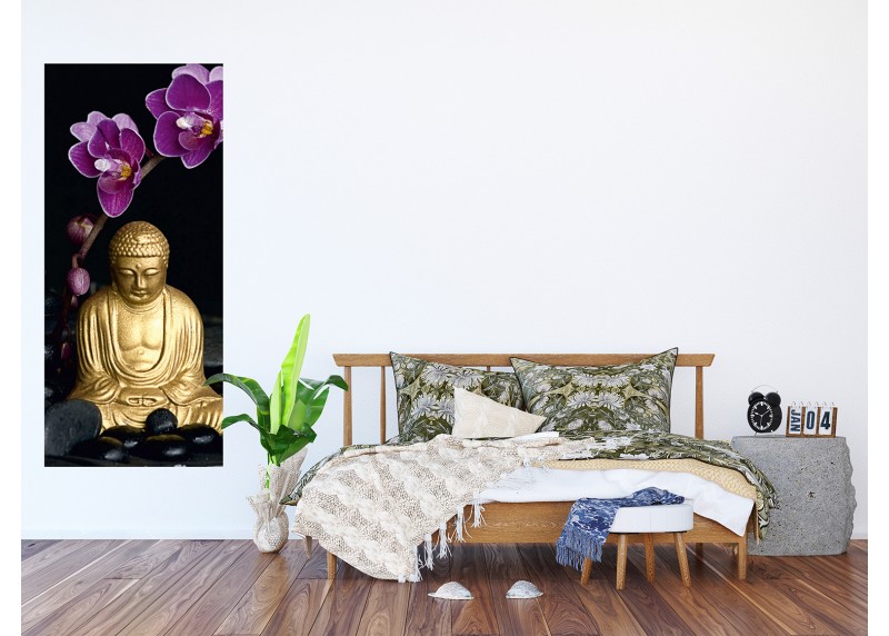  Klidný Buddha,  AG Design, fototapeta ekologická vliesová do obývacího pokoje, ložnice, jídelny, kuchyně, lepidlo součástí balení, 90x202