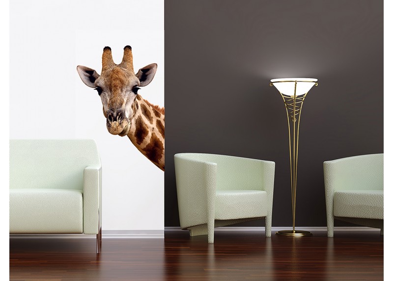 Žiraf, AG Design, fototapeta ekologická vliesová do obývacího pokoje, ložnice, jídelny, kuchyně, lepidlo součástí balení, 90x202