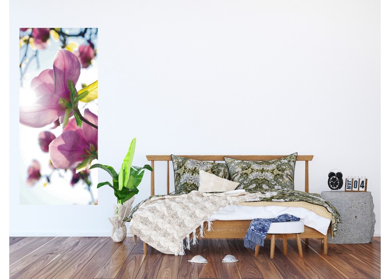Magnolie, AG Design, fototapeta ekologická vliesová do obývacího pokoje, ložnice, jídelny, kuchyně, lepidlo součástí balení, 90x202