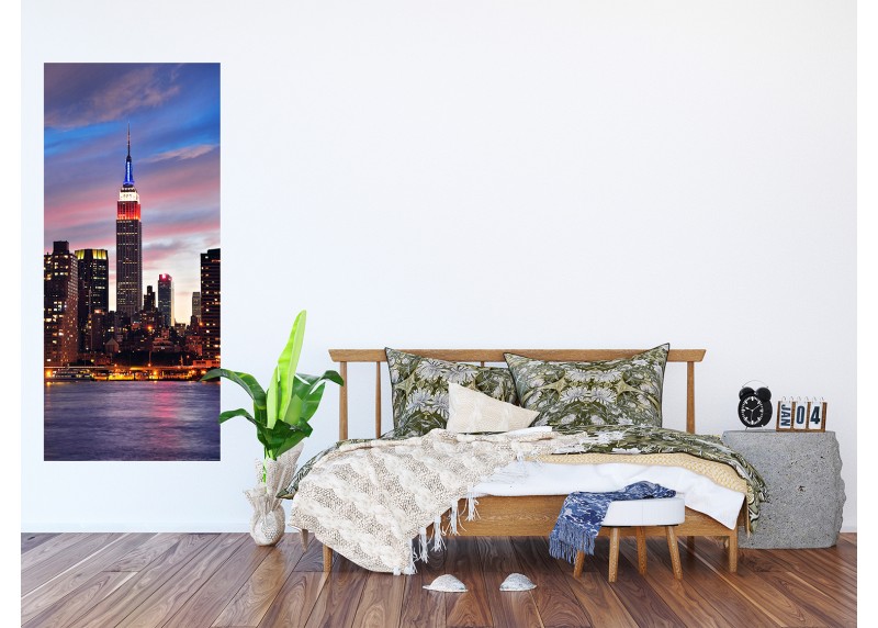 Východ slunce v New Yorku, AG Design, fototapeta ekologická vliesová do obývacího pokoje, ložnice, jídelny, kuchyně, lepidlo součástí balení, 90x202