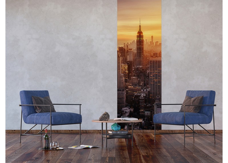Ranní Empire State Building, AG Design, fototapeta ekologická vliesová do obývacího pokoje, ložnice, jídelny, kuchyně, lepidlo součástí balení, 90x270
