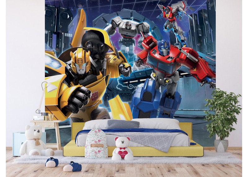 Transformers vzhůru do boje, AG Design, fototapeta do dětského pokoje, lepidlo součástí balení, 300x270