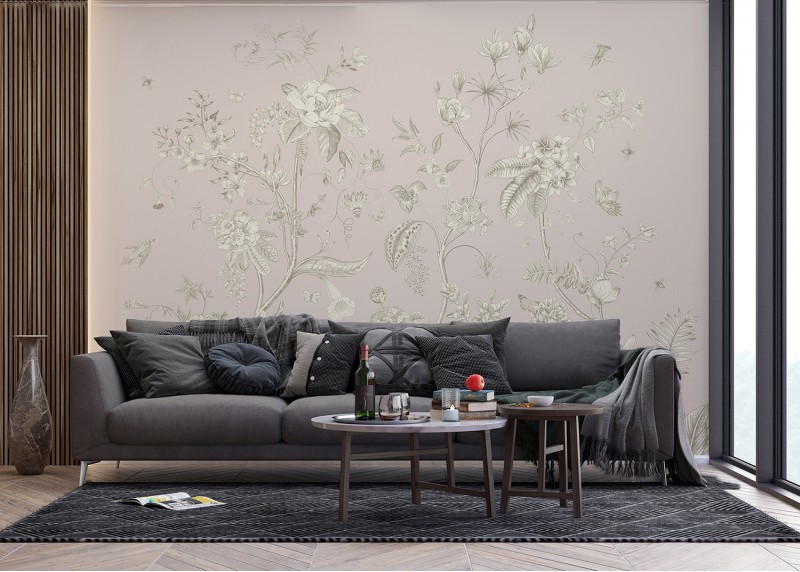 Pastelové květy, AG Design, fototapeta ekologická vliesová do obývacího pokoje, ložnice, jídelny, kuchyně, lepidlo součástí balení, 375x270