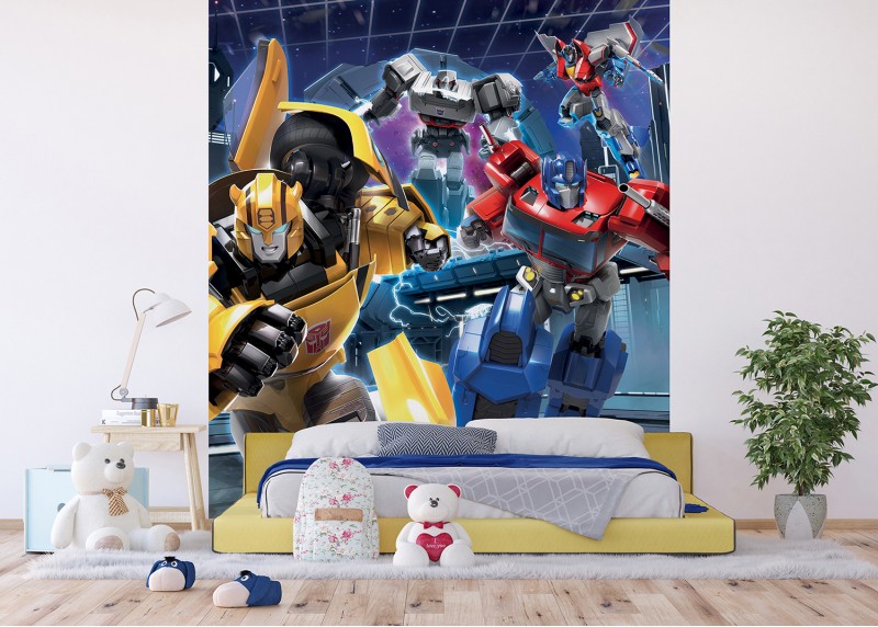 Transformers vzhůru do boje, AG Design, fototapeta do dětského pokoje, lepidlo součástí balení, 225x270