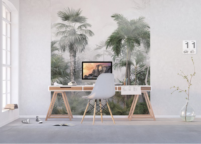 Zahalený tropický les , AG Design, fototapeta ekologická vliesová do obývacího pokoje, ložnice, jídelny, kuchyně, lepidlo součástí balení, 225x270