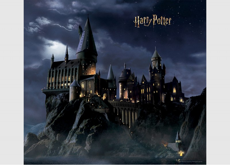 Harry Potter výhled na Bradavice  , AG Design, fototapeta do dětského pokoje, lepidlo součástí balení, 300x270