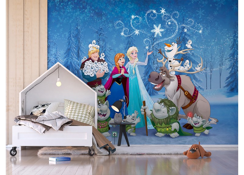 Kouzelné Ledové království , Disney, AG Design, fototapeta do dětského pokoje, lepidlo součástí balení, 360x270