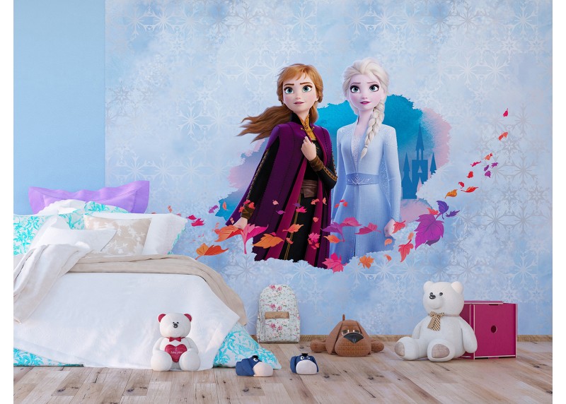 Elsa a Anna spolu, Ledové království, Disney, AG Design, fototapeta do dětského pokoje, lepidlo součástí balení, 360x270