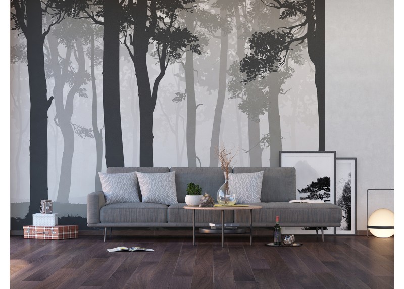 Tajemný les, AG Design, fototapeta ekologická vliesová do obývacího pokoje, ložnice, jídelny, kuchyně, lepidlo součástí balení, 375x270
