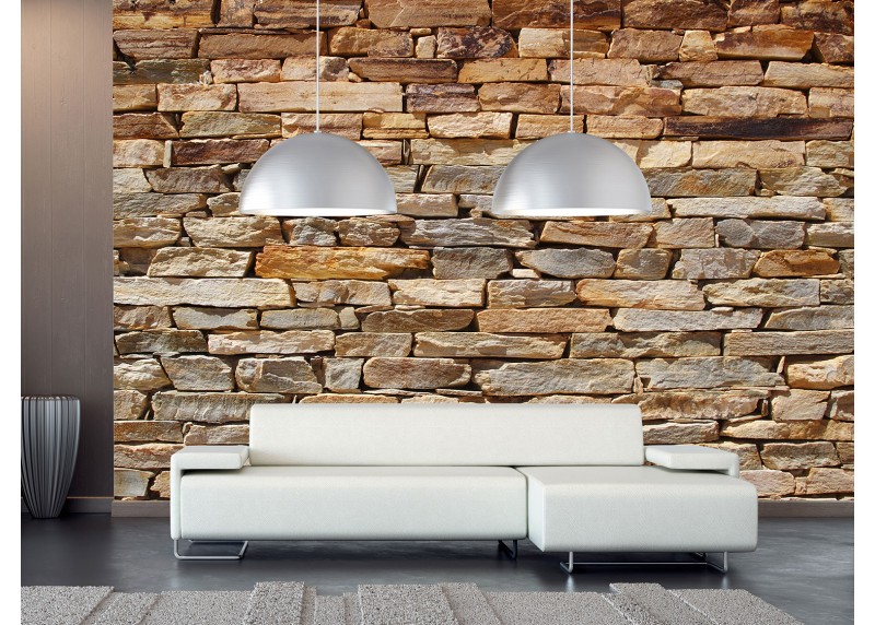Kamenná zeď, AG Design, fototapeta ekologická vliesová do obývacího pokoje, ložnice, jídelny, kuchyně, lepidlo součástí balení, 375x270