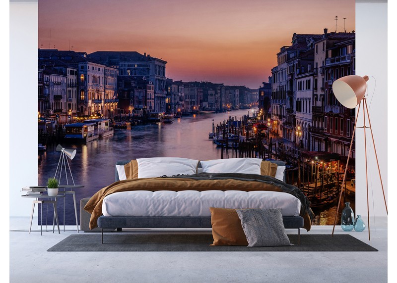 Romantické Benátky, AG Design, fototapeta ekologická vliesová do obývacího pokoje, ložnice, jídelny, kuchyně, lepidlo součástí balení, 375x270