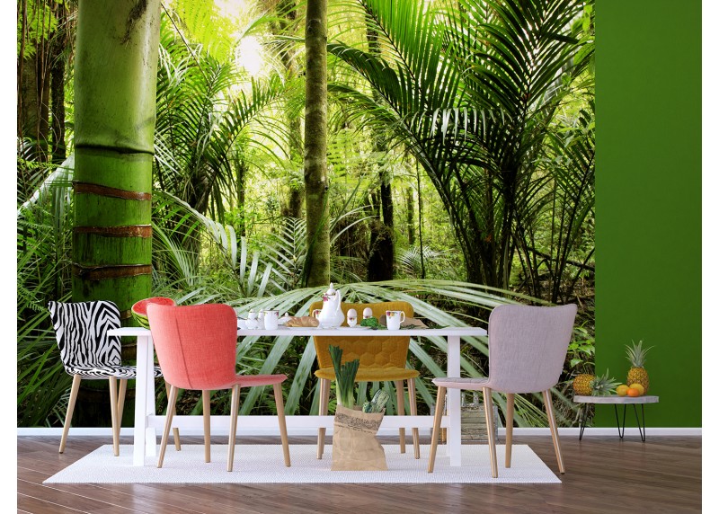 V tropickém lesu, AG Design, fototapeta ekologická vliesová do obývacího pokoje, ložnice, jídelny, kuchyně, lepidlo součástí balení, 375x270
