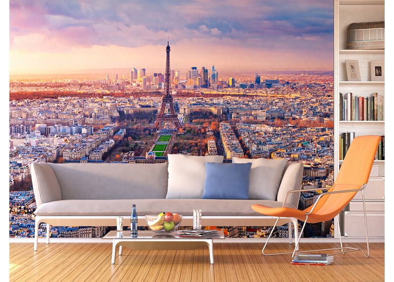 Výhled na Paříž, AG Design, fototapeta ekologická vliesová do obývacího pokoje, ložnice, jídelny, kuchyně, lepidlo součástí balení, 375x270