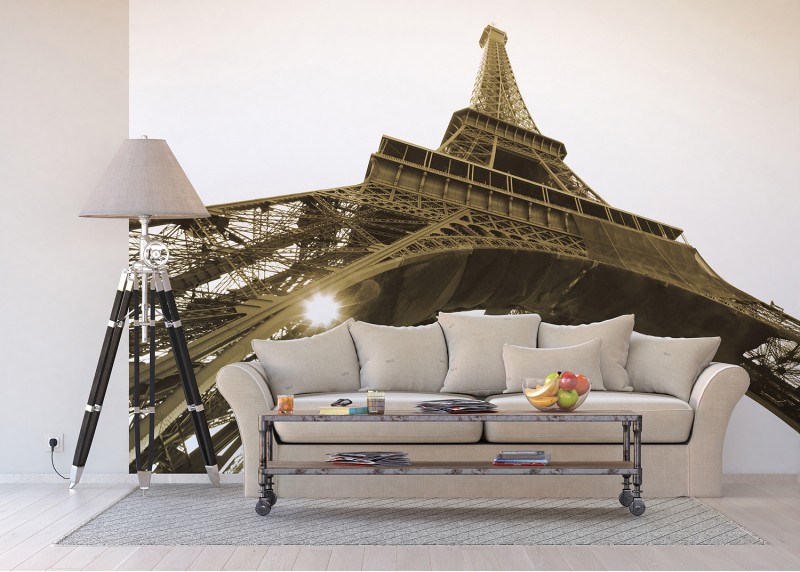 Nostalgická Eiffelova věž, AG Design, fototapeta do obývacího pokoje, ložnice, jídelny, kuchyně, lepidlo součástí balení, 360x254