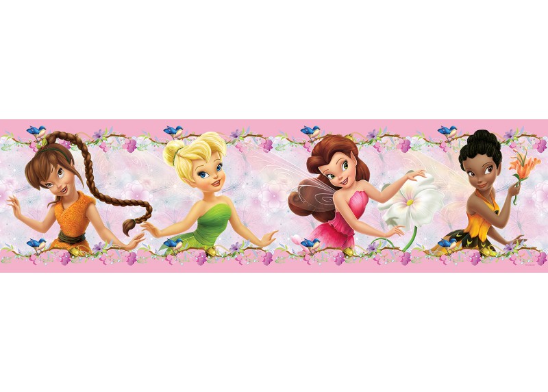 Fairies, Disney, samolepící bordura do dětského pokoje, 5 m x 9.7 cm, WBD 8099