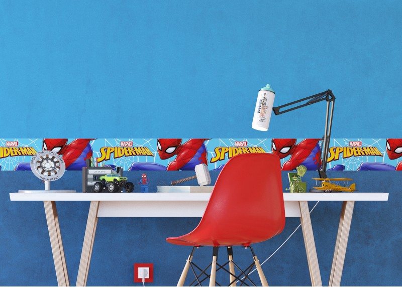 Spider-man, Marvel, samolepící bordura pro dětské pokoje, AG Design 13.8 x 5 m, WBD 8106