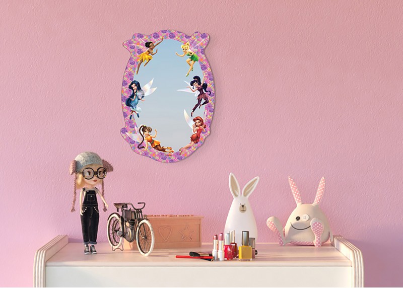Dětské zrcadlo na zeď, AG Design, Fairies, DM 2104