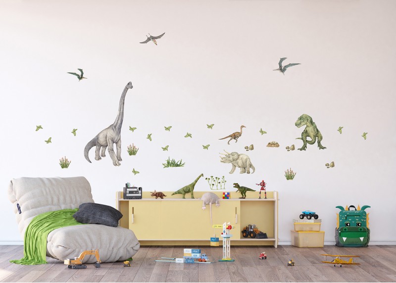 JUNGLE, dekorační nálepky na stěny, nábytek a interiérové předměty v dětském pokoji, AG Design, 65 x 85 cm, DK 2331 - 002