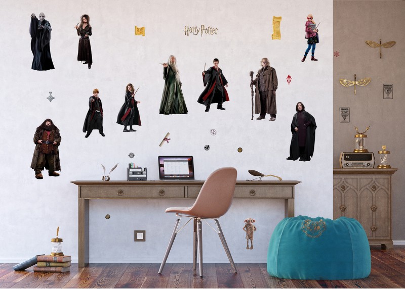 Harry Potter, dekorační nálepky na stěny, nábytek a interiérové předměty v dětském pokoji, AG Design, 65 x 85 cm, DK 2335 - 410
