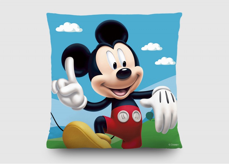 Mickey Mouse Club House, Disney, dekorativní polštář AG Design, 40 x 40 cm, do dětského pokoje, CND 3117