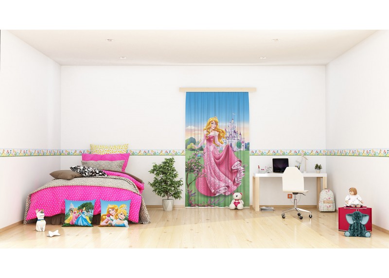 Princezny, dekorativní polštář AG Design, 40 x 40 cm, do dětského pokoje, CND 3118