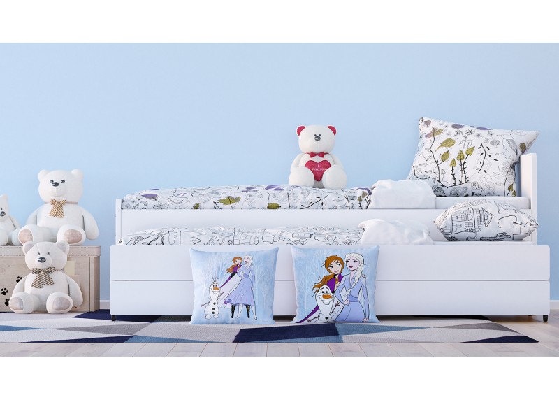 Frozen, Disney, dekorativní polštář AG Design, pro dětské pokoje, 40 x 40 cm, CND 3130