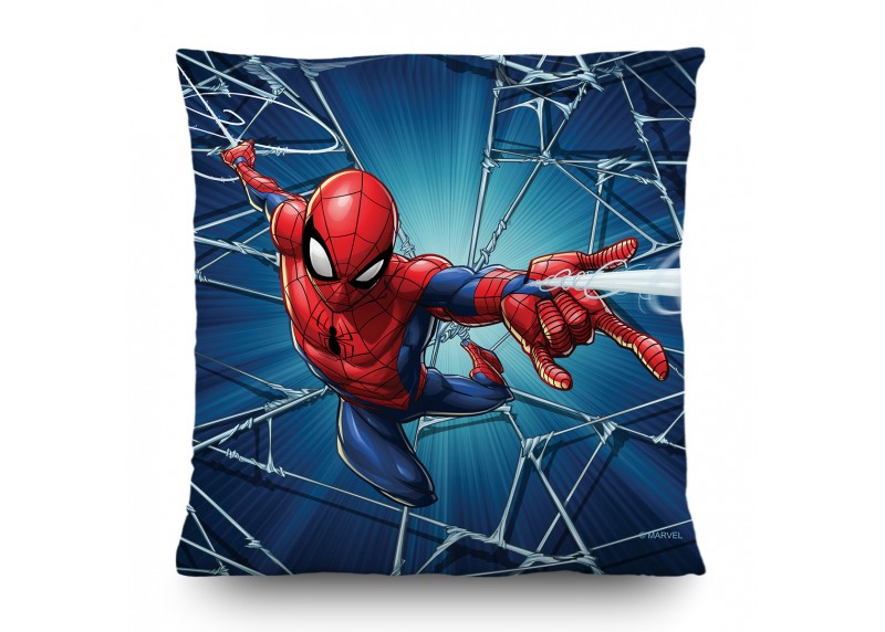 Spider-man, Marvel, dekorativní polštář AG Design, pro dětské pokoje, 40 x 40 cm, CND 3138