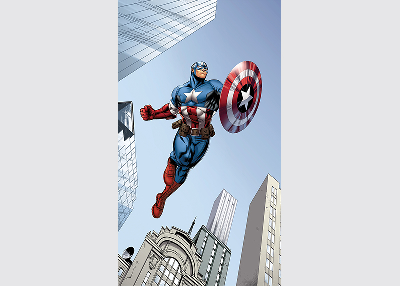 Avengers, Marvel, záclony AG Design, pro dětské pokoje, 140 x 245 cm, FCSL 7127