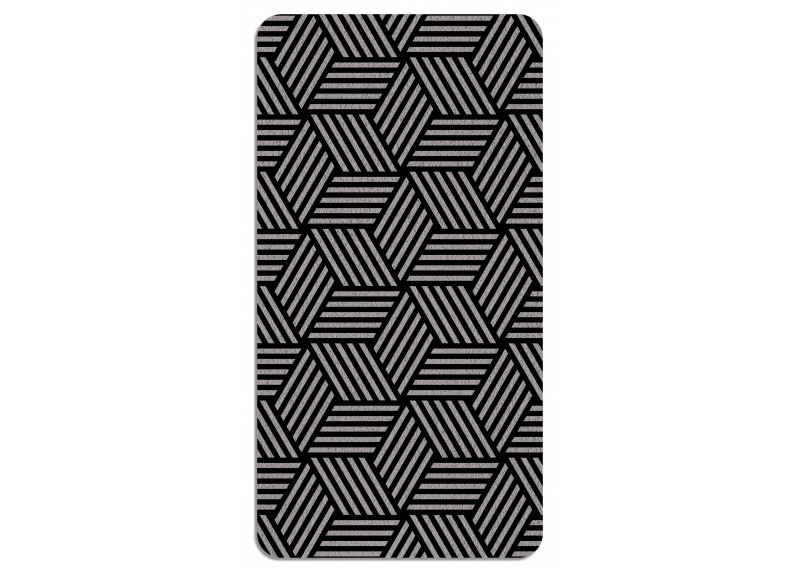 Grafický geometrický vzor na šedé, plstěná podložka pro mobilní telefony, AG Design, FMt 4785