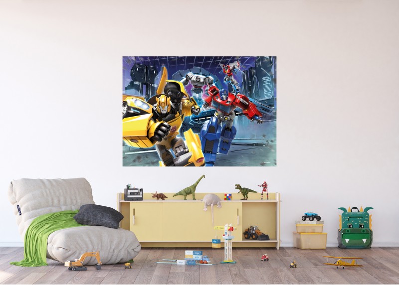 Transformers vzhůru do boje, AG Design, fototapeta do dětského pokoje, lepidlo součástí balení, 155 x 110