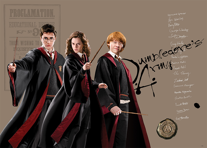 Harry Potter kouzelné trio, AG Design, fototapeta do dětského pokoje, lepidlo součástí balení, 155 x 110