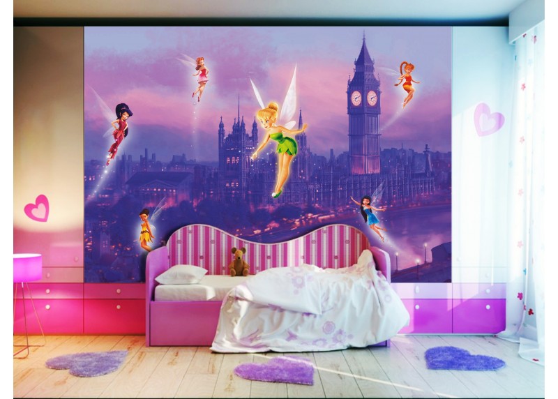  Víly v Londýně, Disney, AG Design, fototapeta do dětského pokoje, lepidlo součástí balení, 360x270
