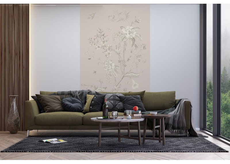 Pastelové květy, AG Design, fototapeta ekologická vliesová do obývacího pokoje, ložnice, jídelny, kuchyně, lepidlo součástí balení, 150x270